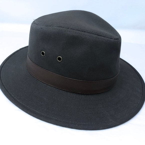 new Henschel Twill Outback Crushable, Canvas with Leather Band L - Picture 1 of 9